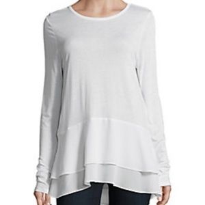 Michael Kors white tiered top